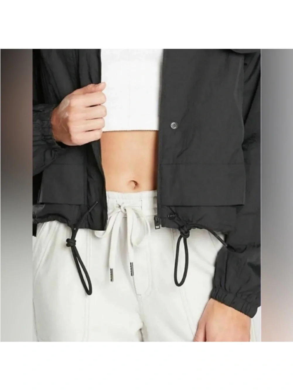 Athleta Black Canopy Parachute Jacket - Picture 3 of 11